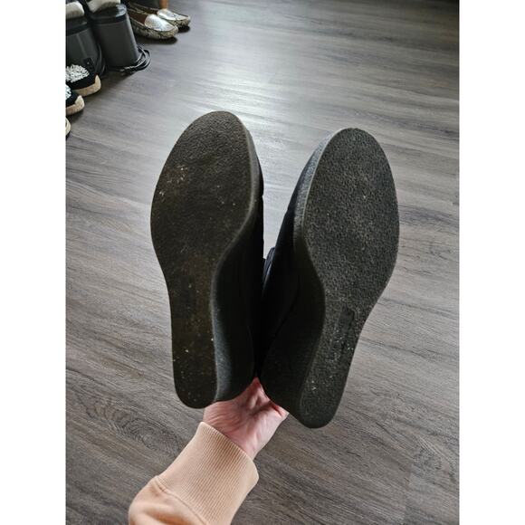 Kate Spade Black Cagney Wedge Boots Winter Boots Size 7.5 - Picture 9 of 10